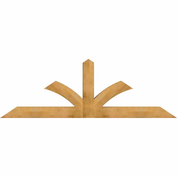 Ekena Millwork Richland Rough Sawn Timber Gable Bracket, Western Red Cedar, 96"W x 32"H x 6"D x 6"F, 8/12 Pitch GBW096X32X0606RIC00RWR - main